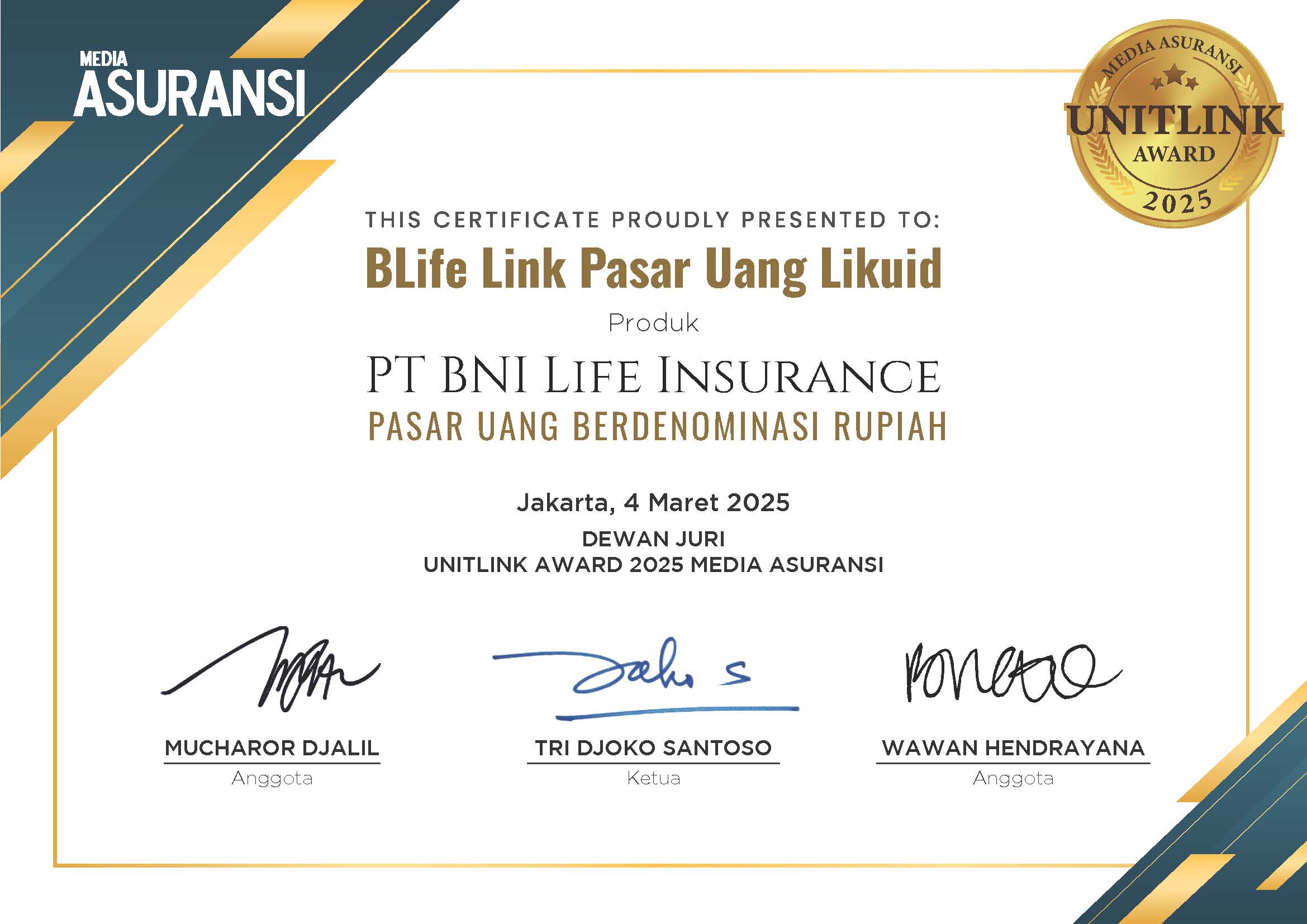 BLife Link Pasar Uang Likuid