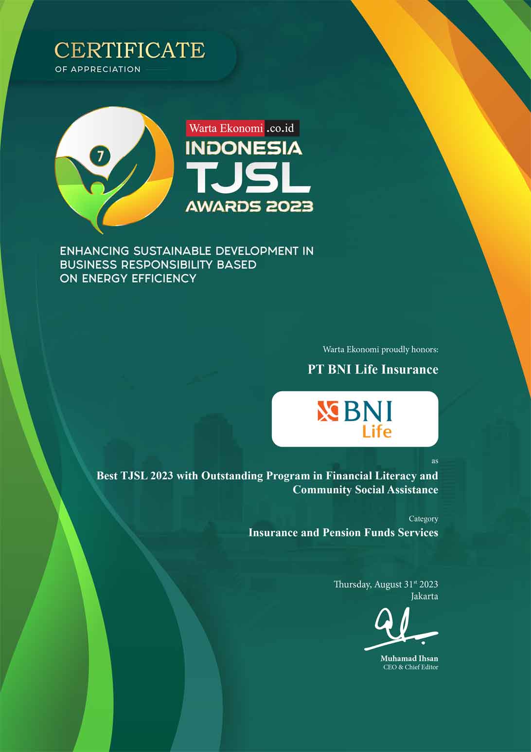 Indonesia TJSL Awards 2023