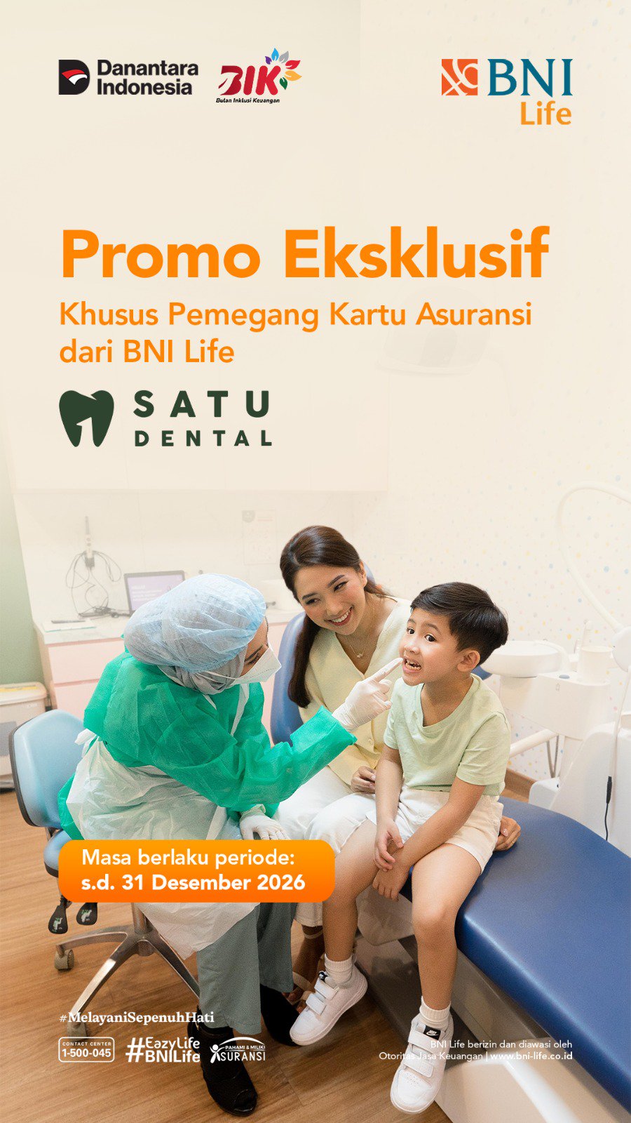 SATU Dental with BNI Life Diskon Hingga 20%